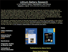 Tablet Screenshot of lithiumbatteryresearch.com